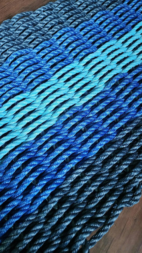 Plow & Hearth Five Stripe Lobster Rope Mat