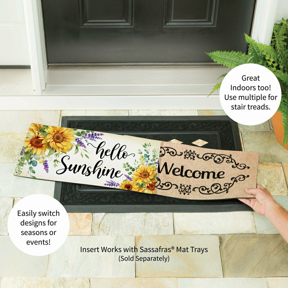 Plow & Hearth Hello Sunshine Sunflower Sassafras Switch Mat