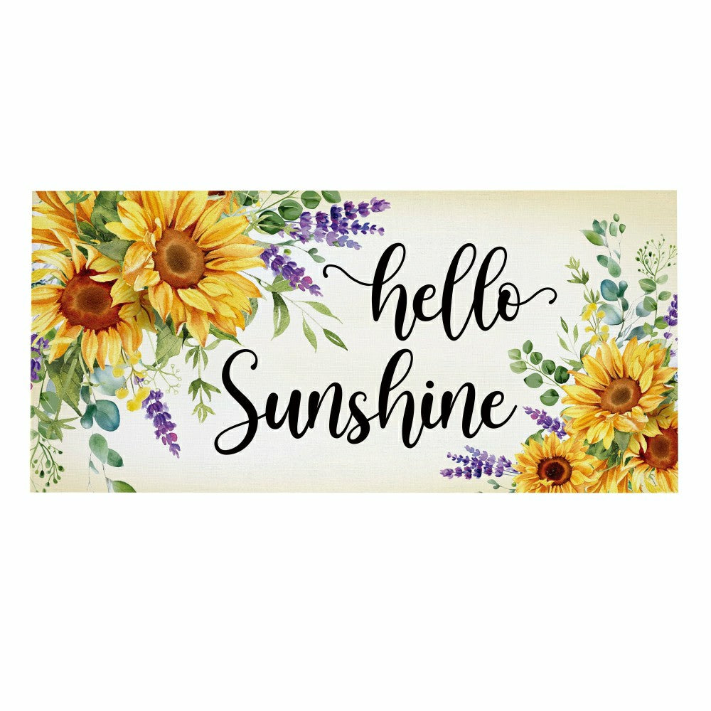 Plow & Hearth Hello Sunshine Sunflower Sassafras Switch Mat