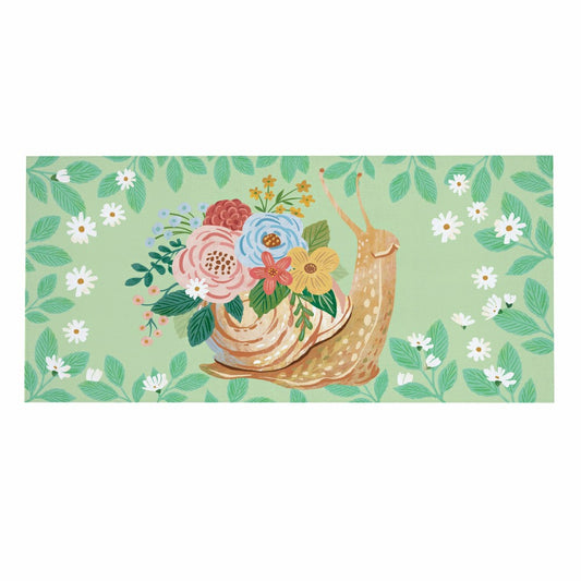 Plow & Hearth Cottage Garden Snail Bloom Sassafras Switch Mat