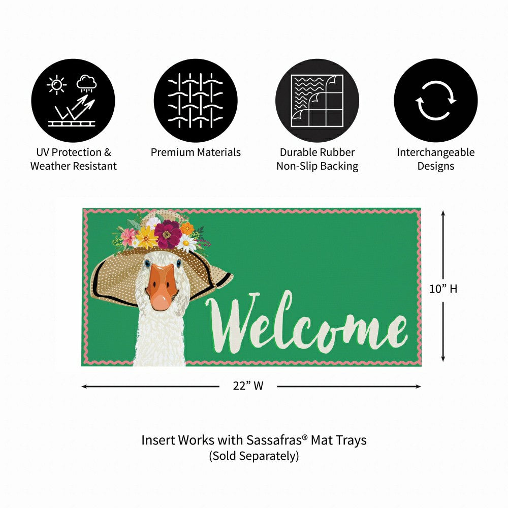 Plow & Hearth Flowery Goose Sassafras Switch Mat