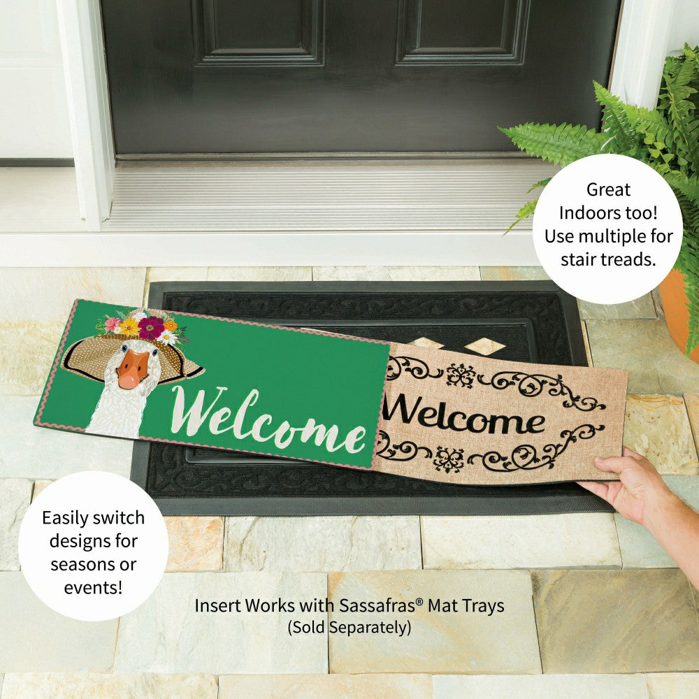 Plow & Hearth Flowery Goose Sassafras Switch Mat