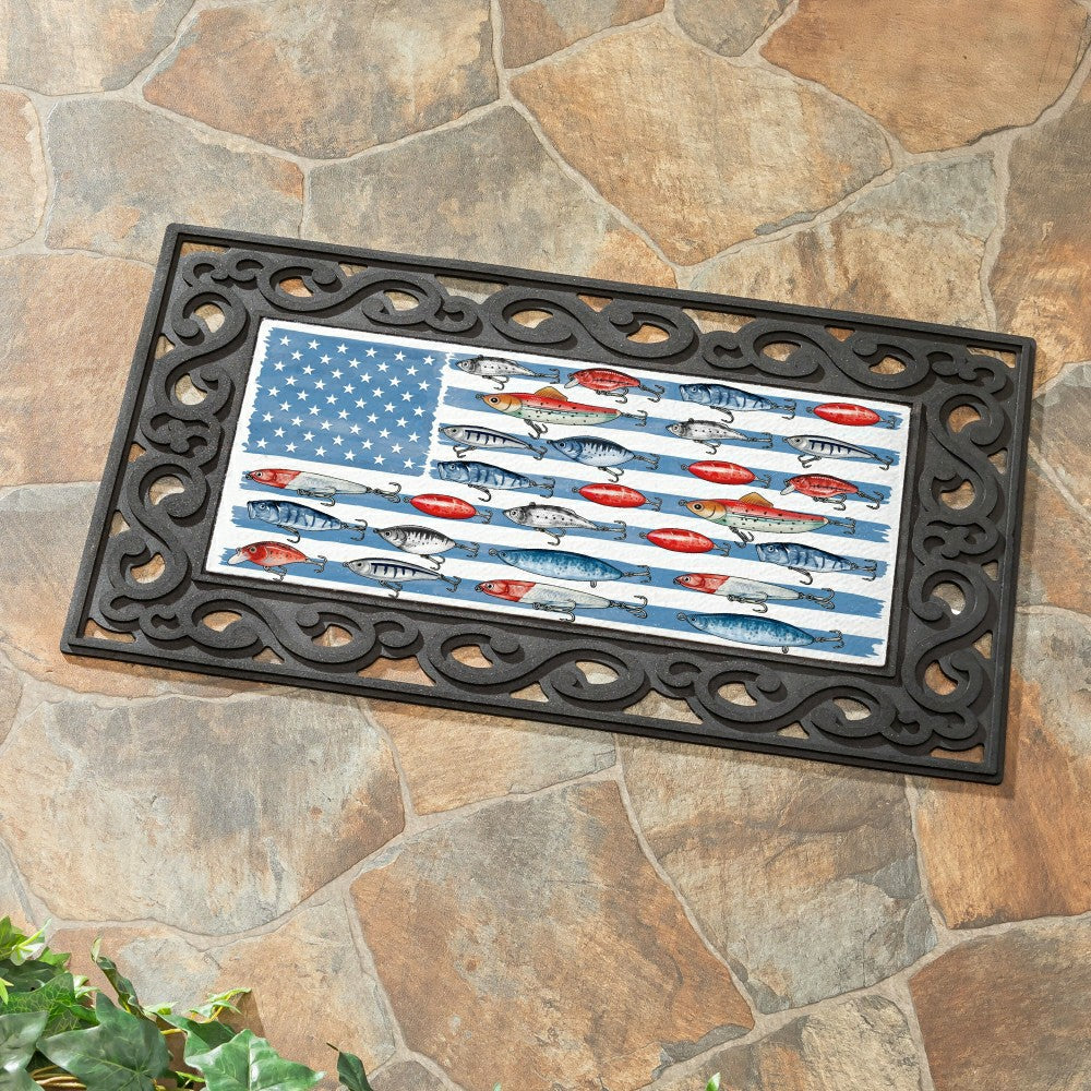 Plow & Hearth Fishing Life Sassafras Switch Mat