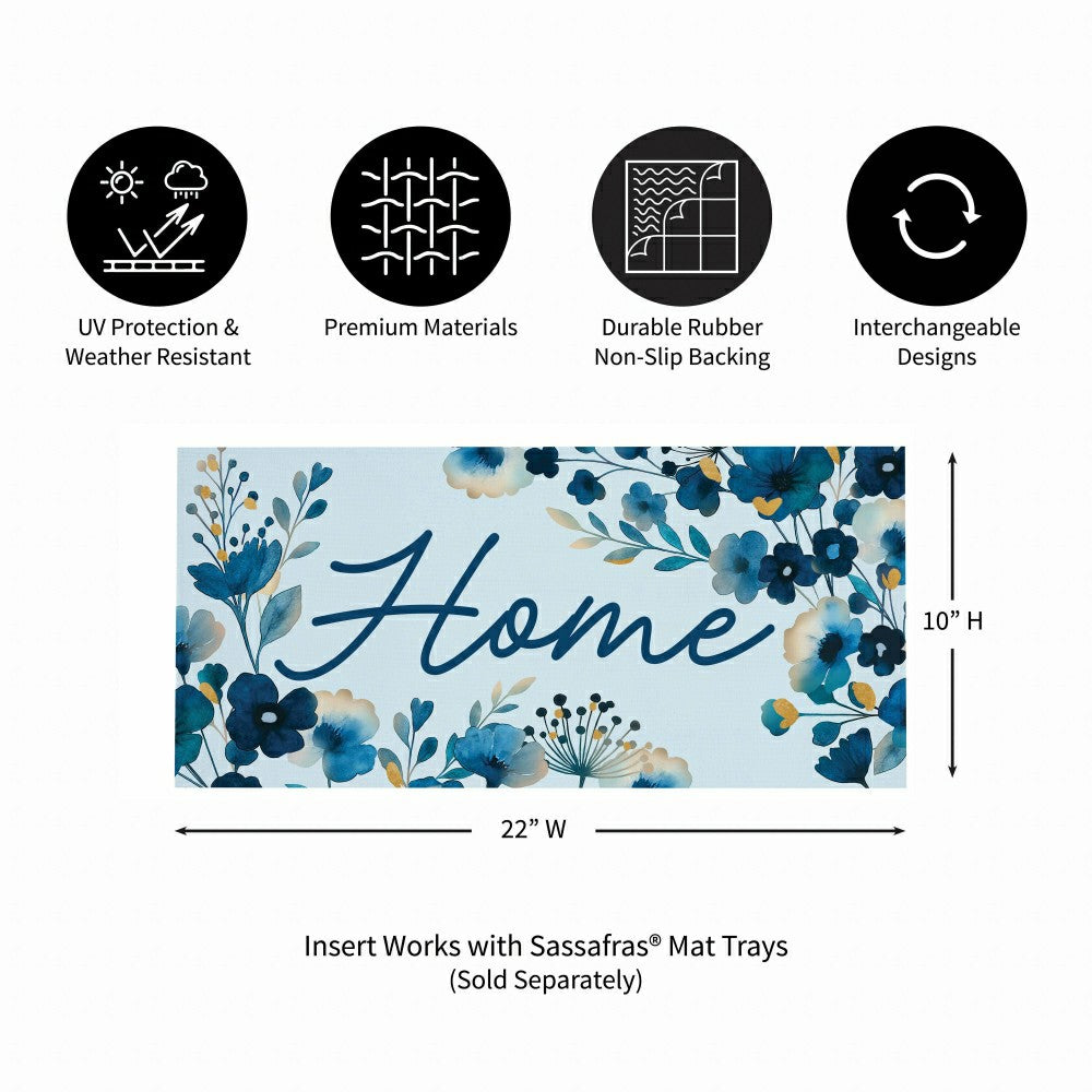 Plow & Hearth VivaStyle Gilded Meadow Sassafras Switch Mat, 22"Lx10"H