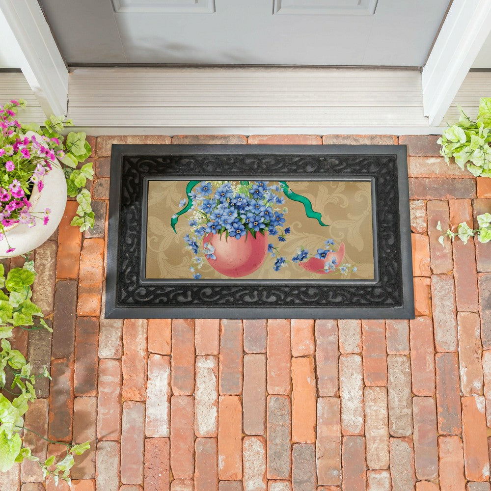 Plow & Hearth Floral Easter Egg Sassafras Switch Mat