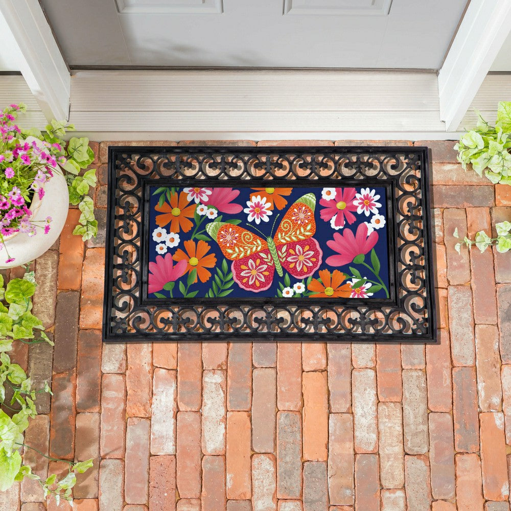 Plow & Hearth Butterfly Beauty Sassafras Switch Mat