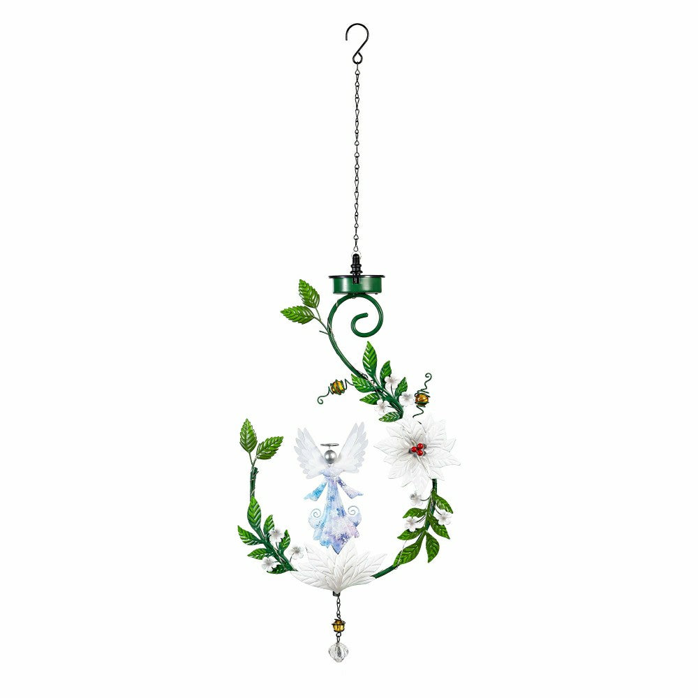 Plow & Hearth Angel 4-in-1 Solar Garden Stake, 48"H