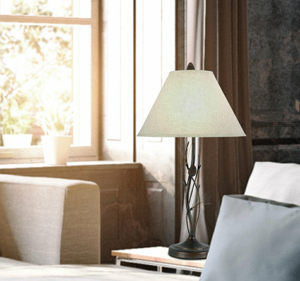 Plow & Hearth Pine Twig Iron Table Lamp