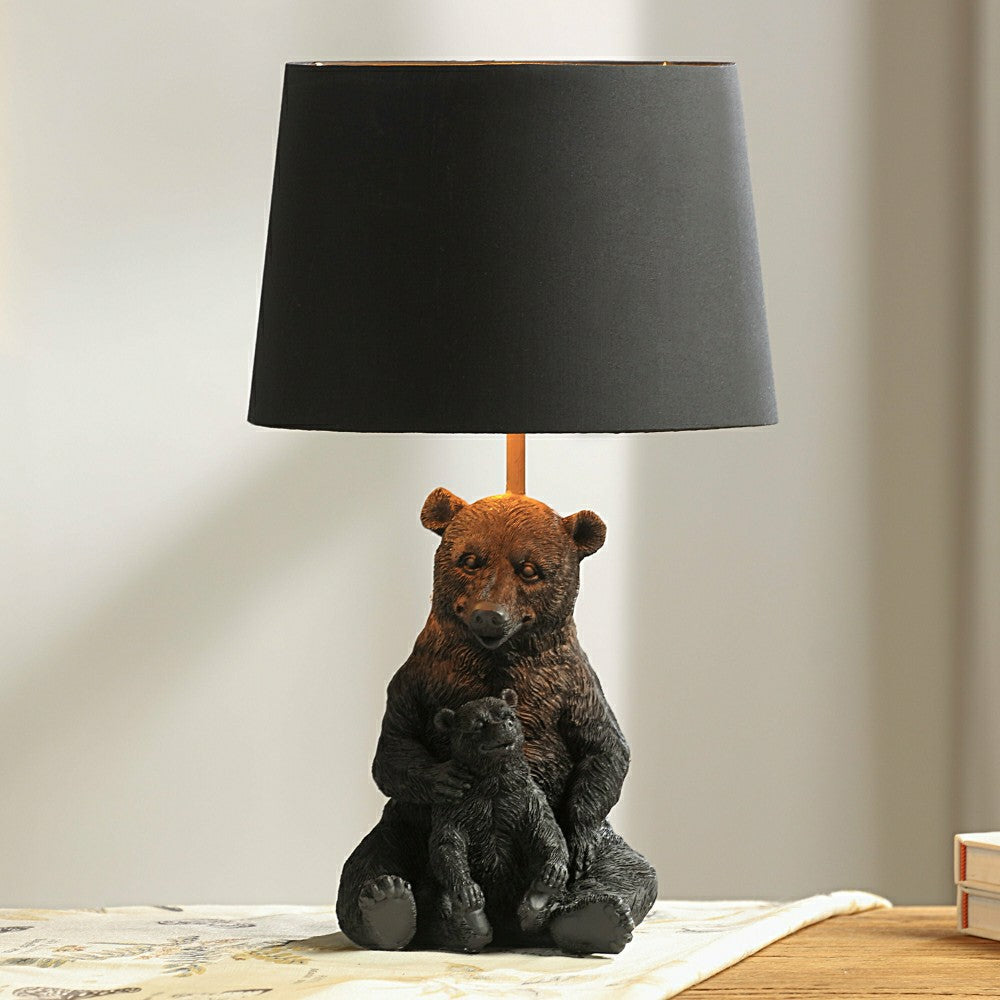 Plow & Hearth Bear and Cub Desk Lamp