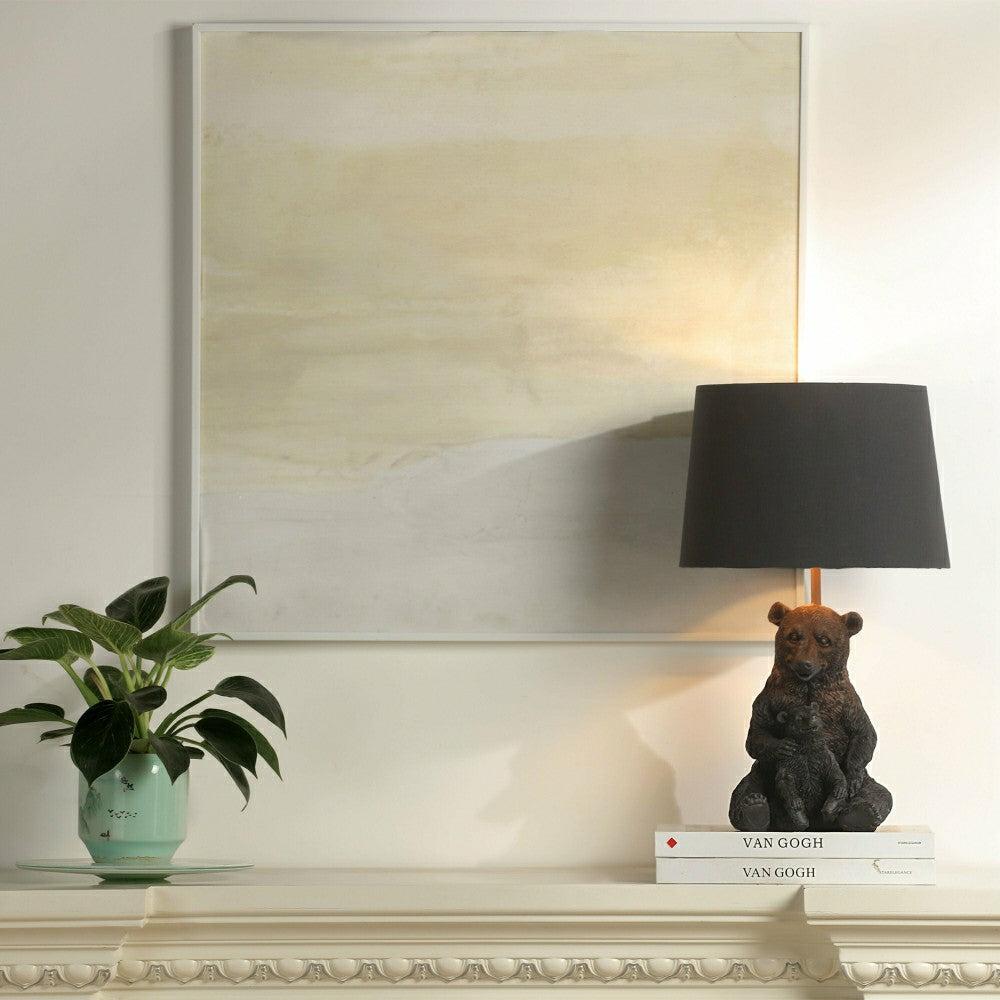 Plow & Hearth Bear and Cub Desk Lamp