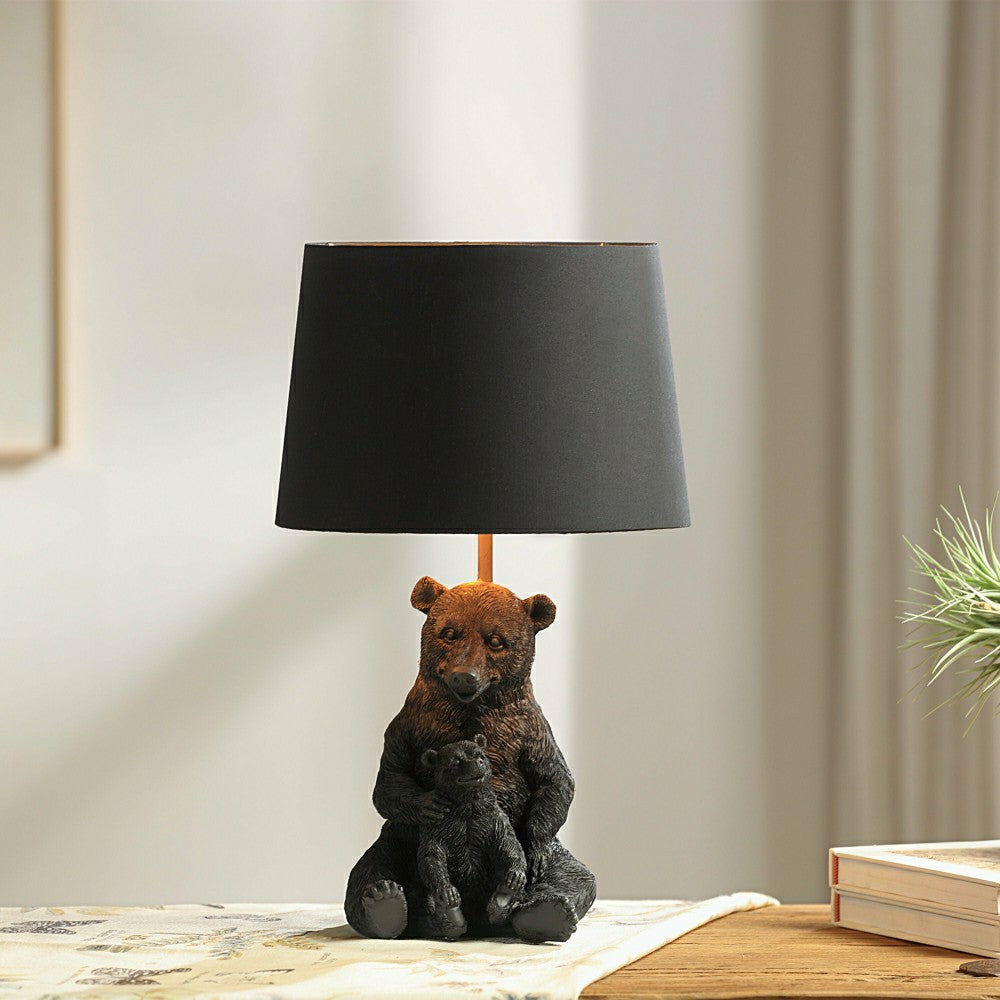 Plow & Hearth Bear and Cub Desk Lamp