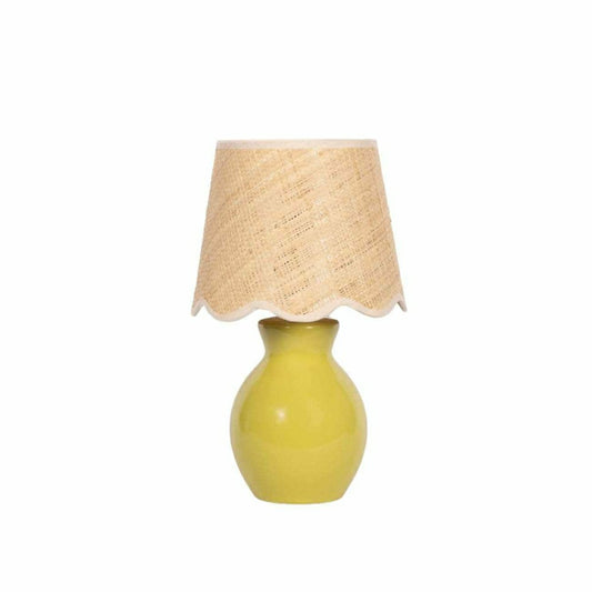 Plow & Hearth Salgareda Olive Rattan Table Lamp