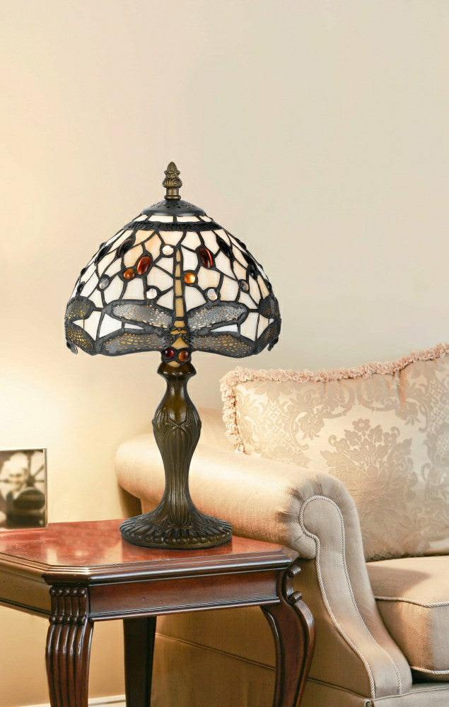 Plow & Hearth Tiffany Dragonfly Lamp with Zinc Base