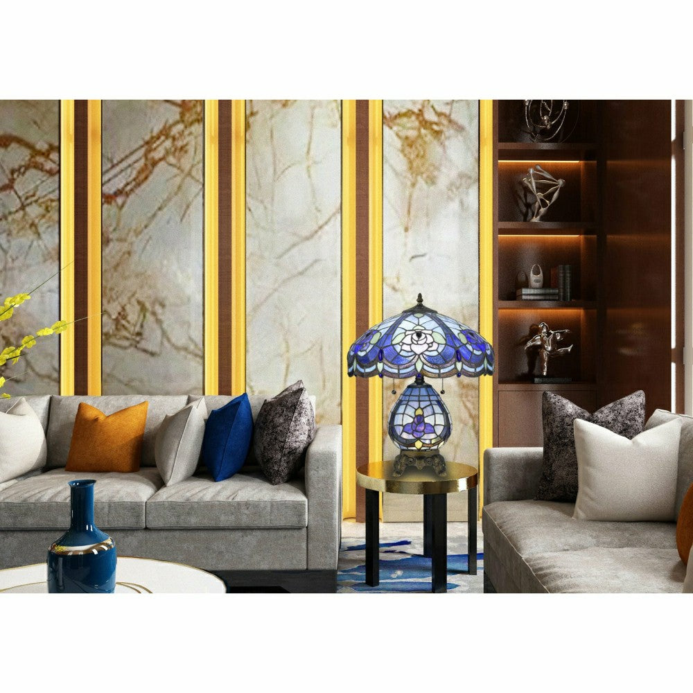 Plow & Hearth Victorian Bloom Table Lamp With Night Light
