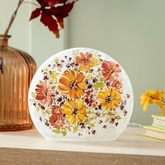 Plow & Hearth Autumn Joy Lighted Orb, Small