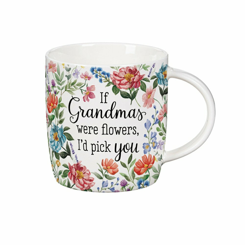 Plow & Hearth Heart Of The Home Grandma Drinkware Gift Sets New Cup and Artificials