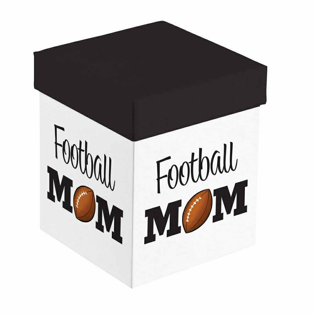 Plow & Hearth Red, White, & Bloom Sports Coffee Cup Ceramic Cup O' Java, Football Mo