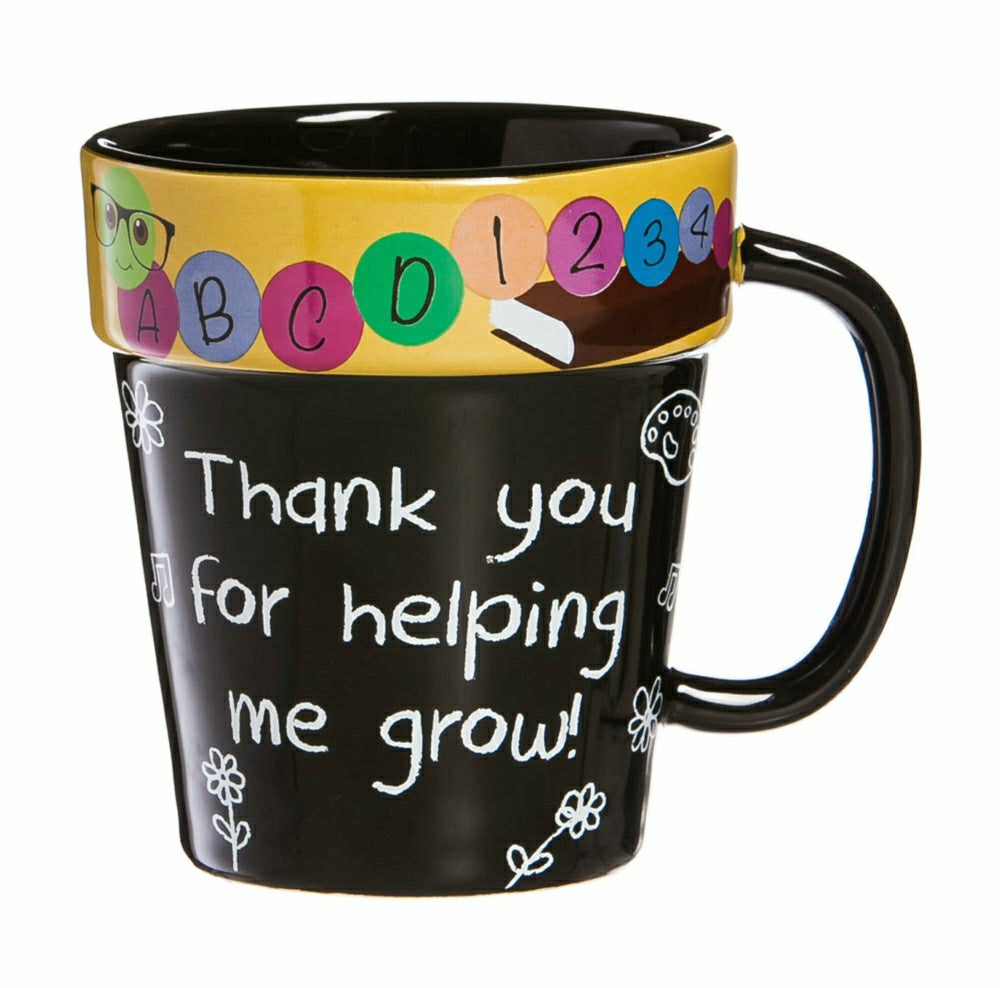Plow & Hearth Teacher Terra Cotta Coffee Cup