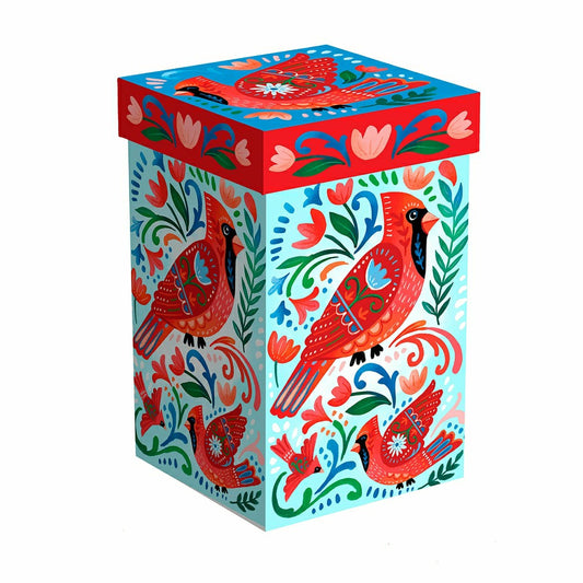 Plow & Hearth Folk Cardinal Ceramic Perfect Cup, 17oz, Gift Box