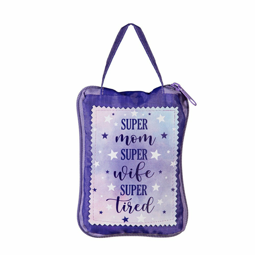 Plow & Hearth Super Mom Super Wife Super Tired Ceramic Perfect Cup and Compact Tote