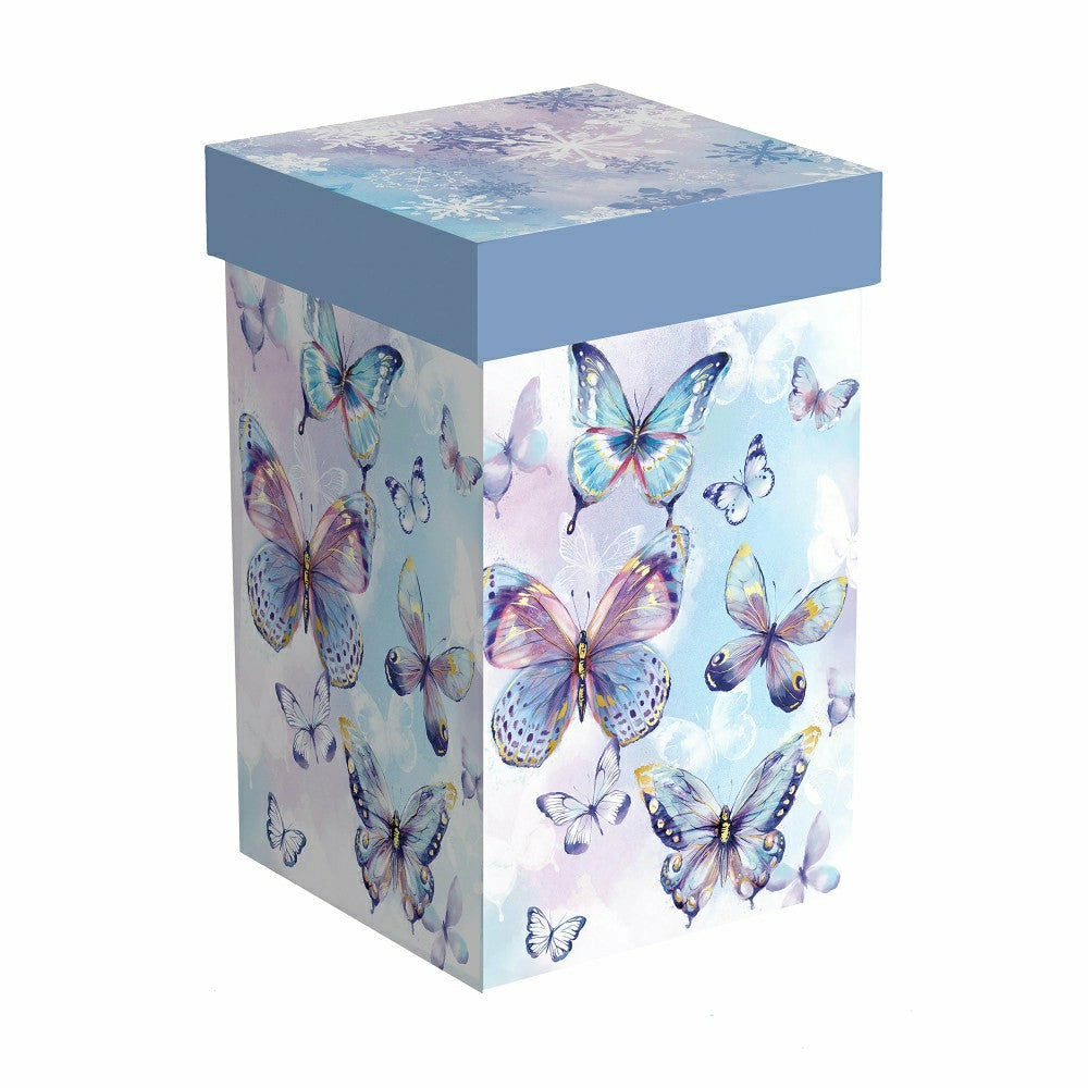 Plow & Hearth Season To Sparkle Travel Cup Ceramic Perfect Cup, Butterfly, 17oz, Gif