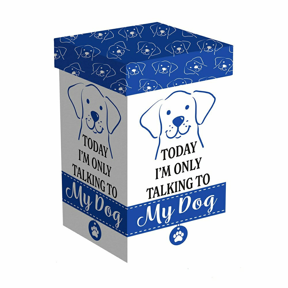 Plow & Hearth Today I'm Only Talk to My Dog Ceramic Perfect Cup, 17oz, Gift Box