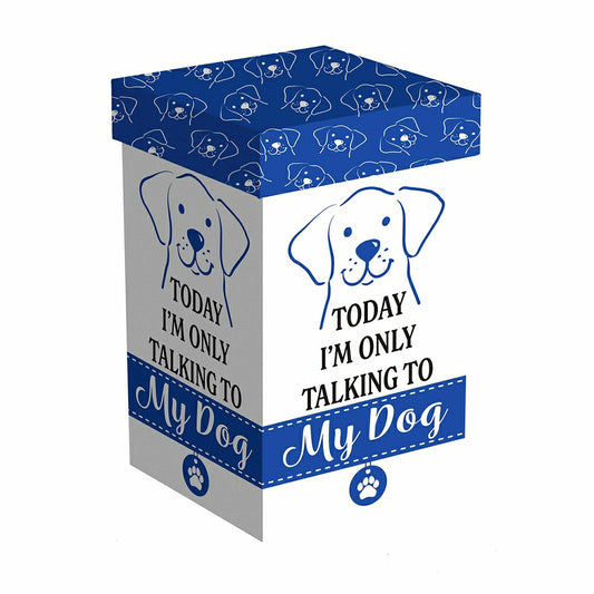 Plow & Hearth Today I'm Only Talk to My Dog Ceramic Perfect Cup, 17oz, Gift Box