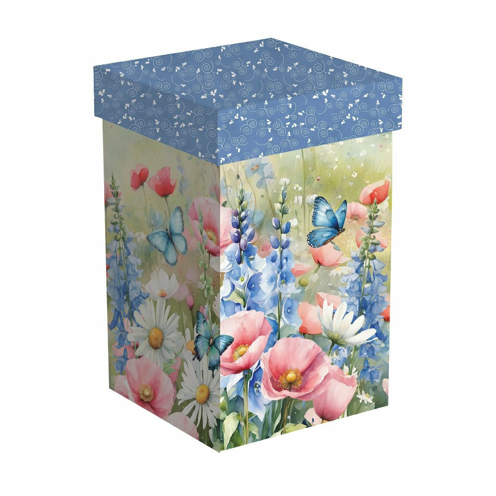 Plow & Hearth Wildflowers Ceramic Perfect Cup, 17oz, Gift Box