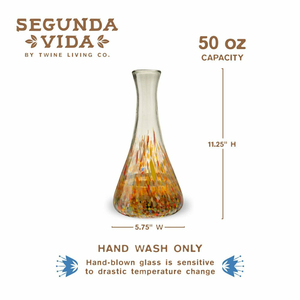 Plow & Hearth Segunda Vida Artistico Wine Decanter