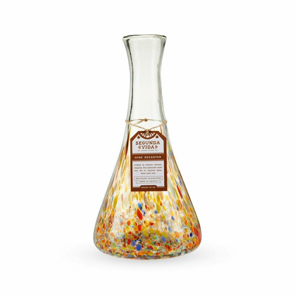 Plow & Hearth Segunda Vida Artistico Wine Decanter
