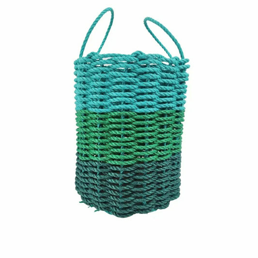 Plow & Hearth Green Ombre Rope Storage Basket