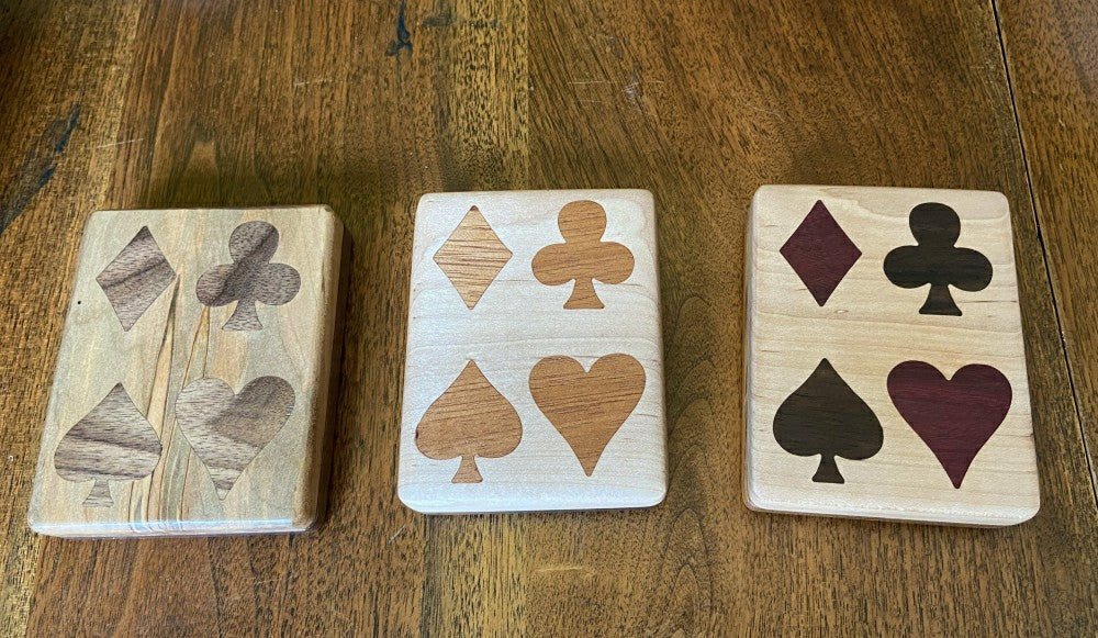 Plow & Hearth Handcrafted Wooden Playing Card Box