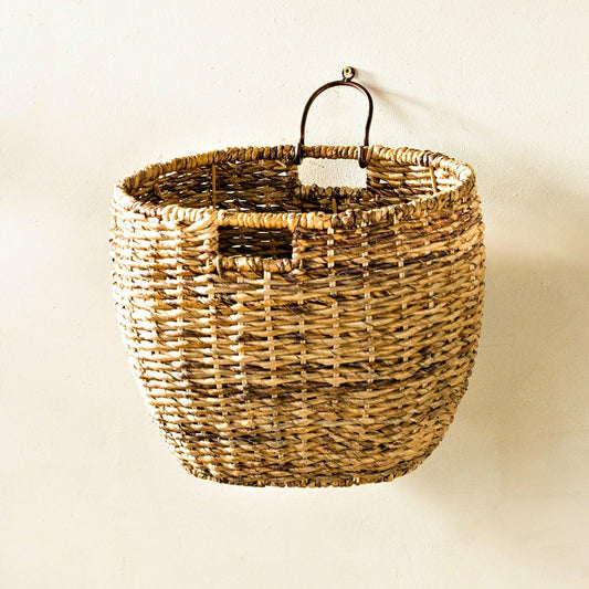 Plow & Hearth Javanese Woven Storage Basket
