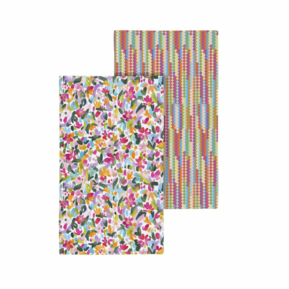 Plow & Hearth Hop Into Spring Kitchen Towel Quick Dry Waffle Weave Double-Sided, In