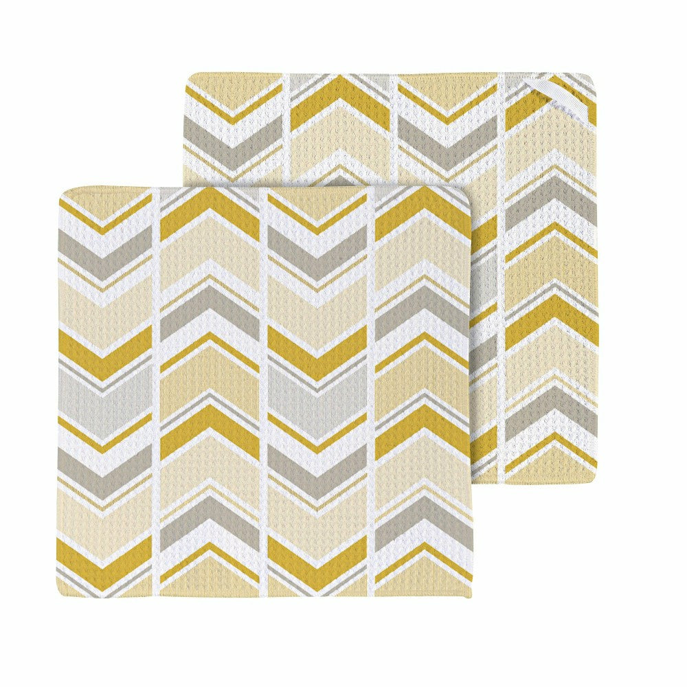 Plow & Hearth Sunrays Quick Dry Dish Cloth, Set of 3, 10" x 10"