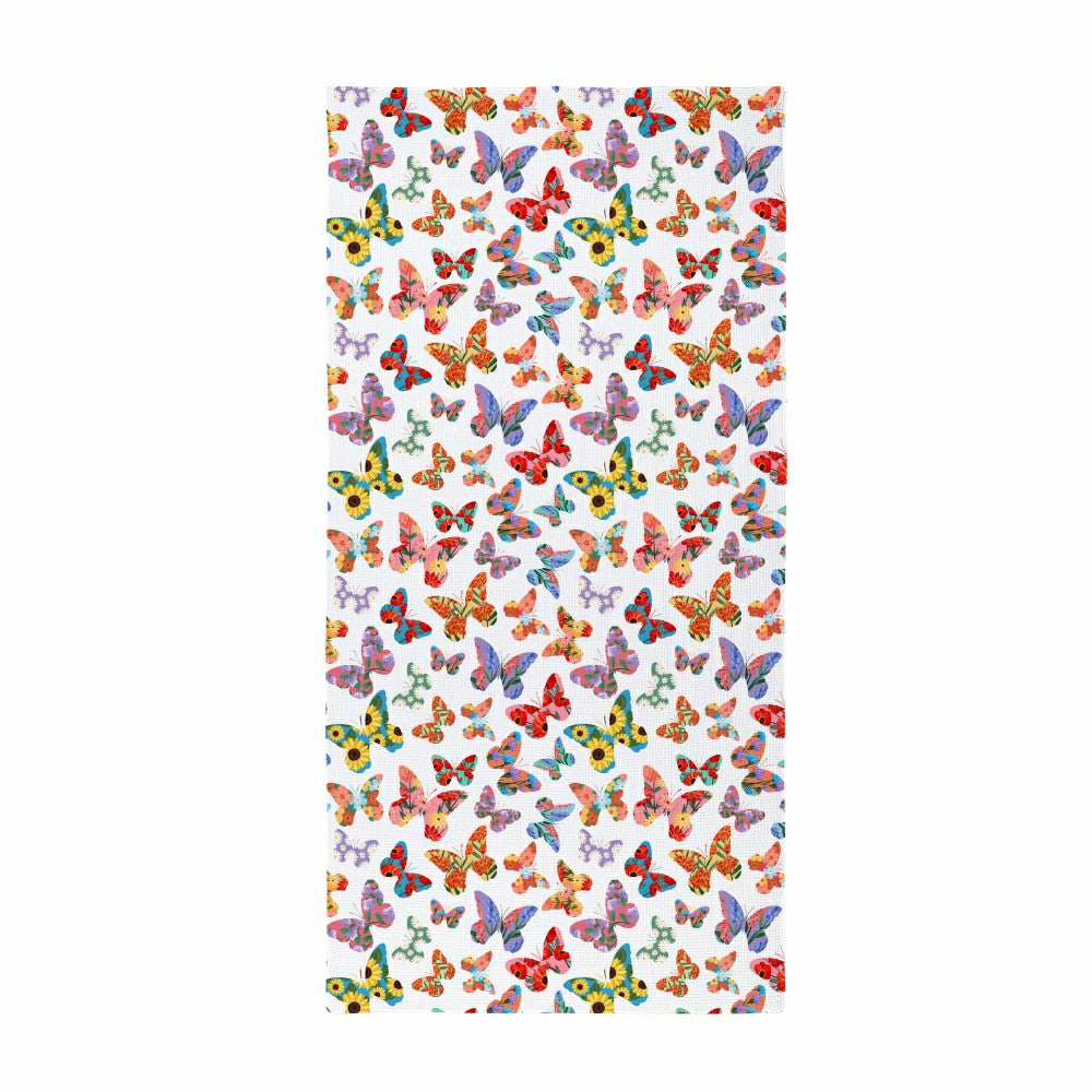 Plow & Hearth Cottage Garden Towel Quick Dry Waffle Weave with Matching Carrying Cas