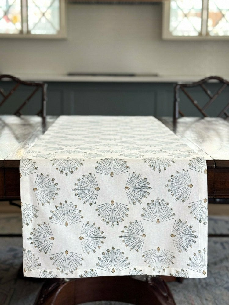Plow & Hearth Peacock Paradise Table Runner