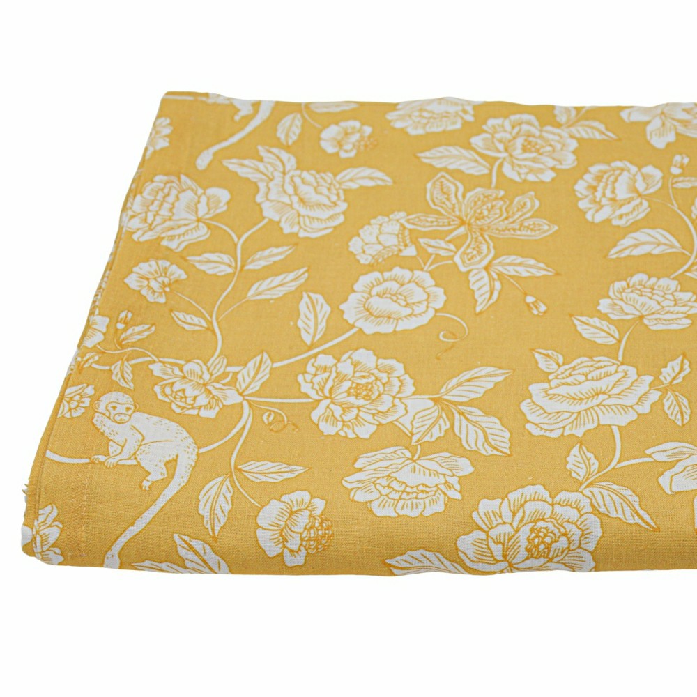 Plow & Hearth Marigold Flora Parlour Tablecloth