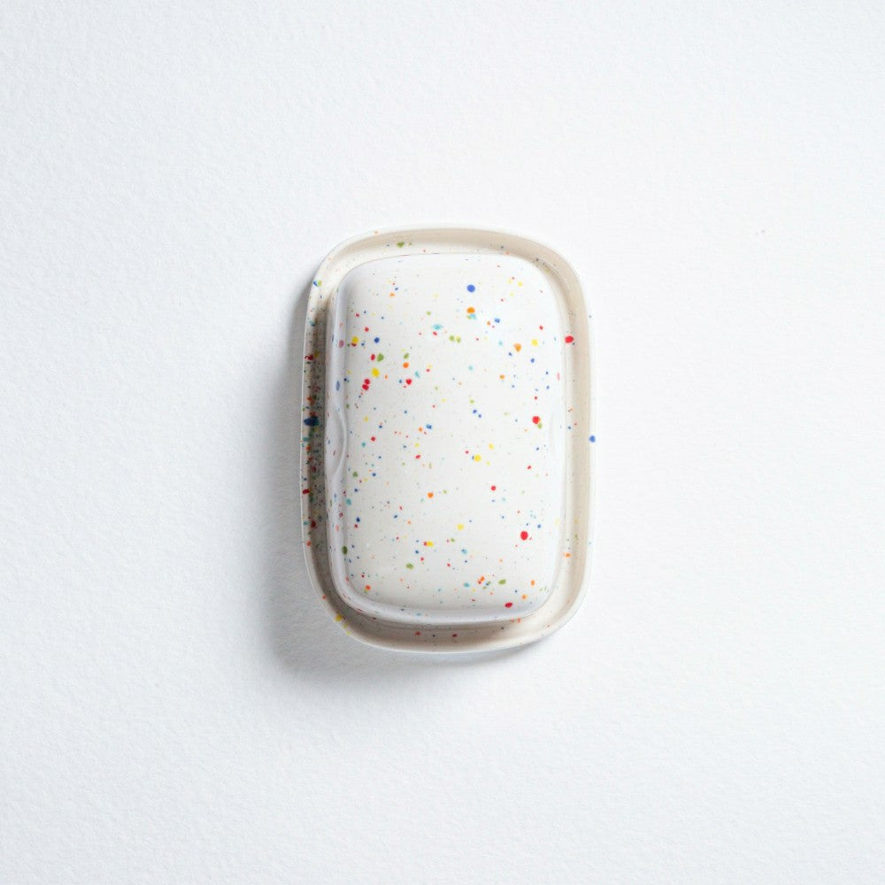 Plow & Hearth Stoneware Ceramic Butter Dish