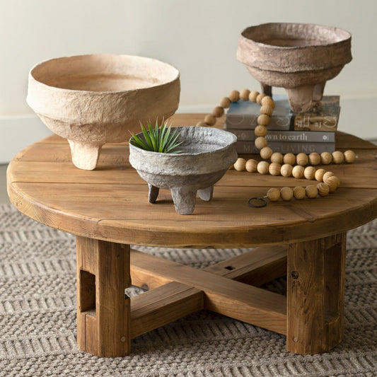 Plow & Hearth Paper Mache Bowls Set of 3