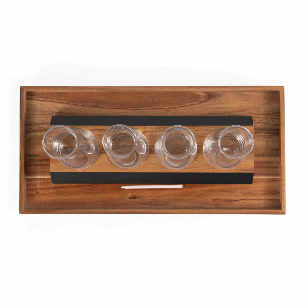 Plow & Hearth Cava Wine Tasting Kit with 4 Glass Carafes