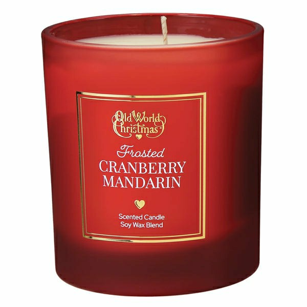 Plow & Hearth Frosted Cranberry Mandarin Candle