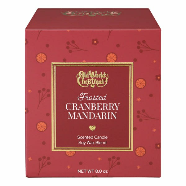 Plow & Hearth Frosted Cranberry Mandarin Candle