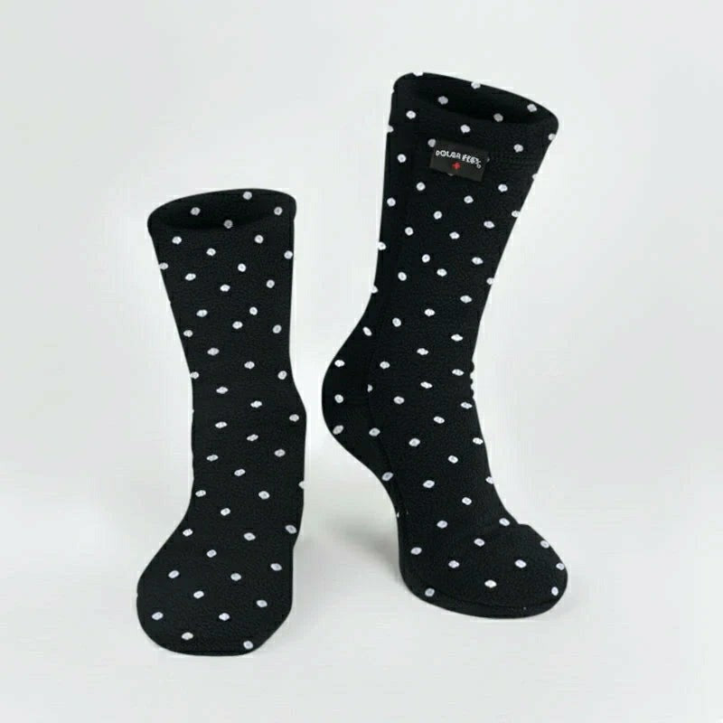 Plow & Hearth Polar Feet Adult Socks - Domino