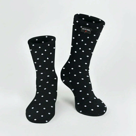 Plow & Hearth Polar Feet Adult Socks - Domino