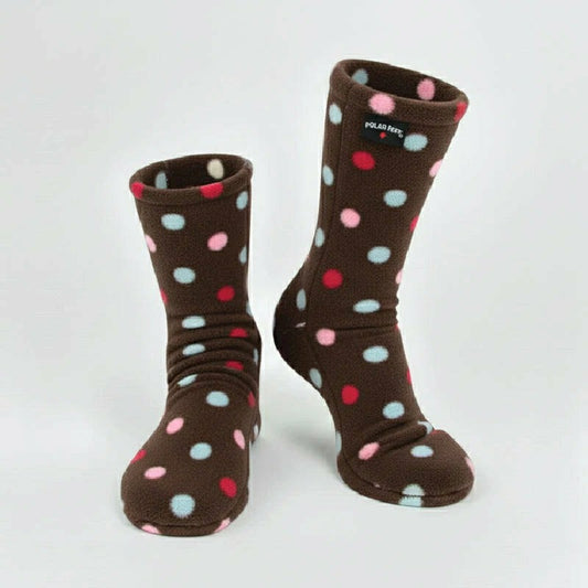 Plow & Hearth Polar Feet Fleece Socks - Smarties