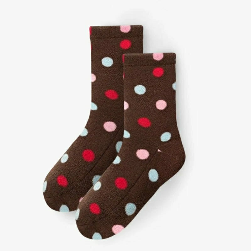 Plow & Hearth Polar Feet Fleece Socks - Smarties
