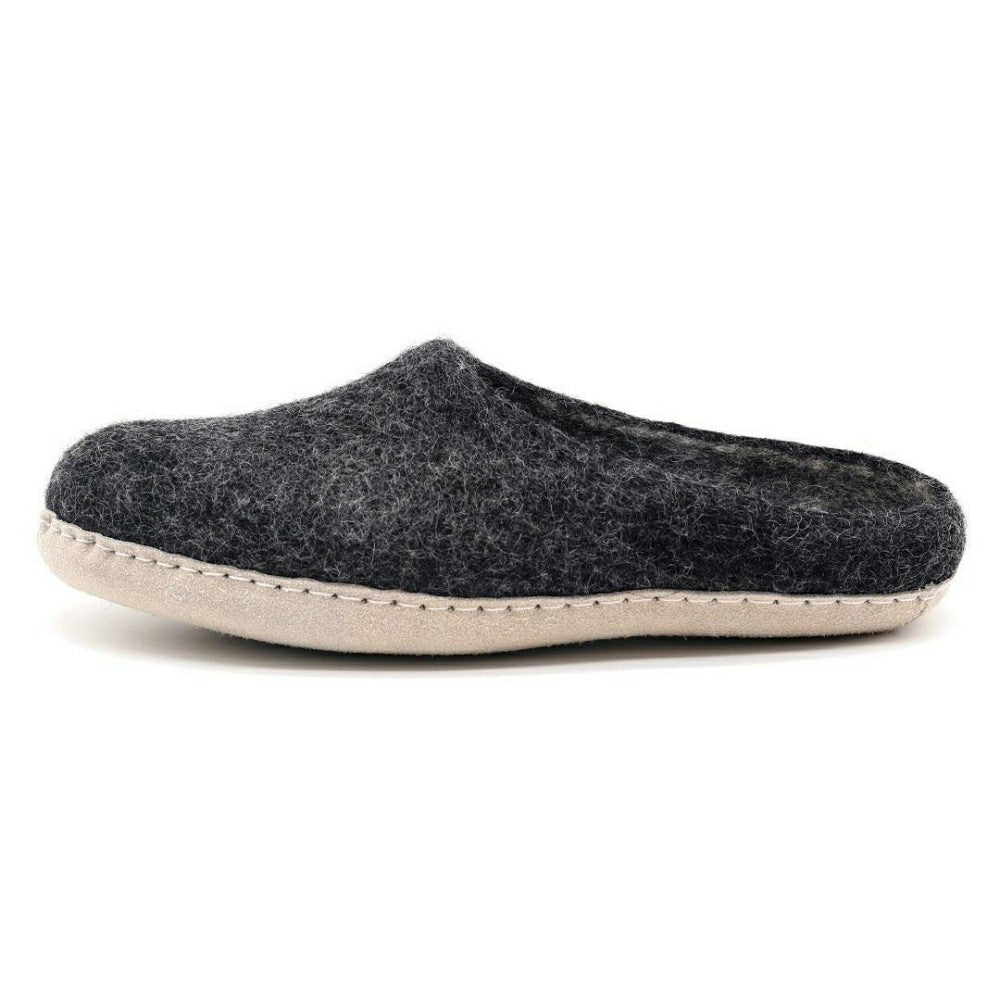 Plow & Hearth Mens Astoria Wool House Slippers