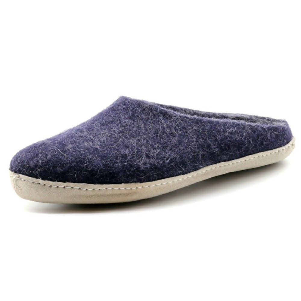 Plow & Hearth Mens Astoria Wool House Slippers