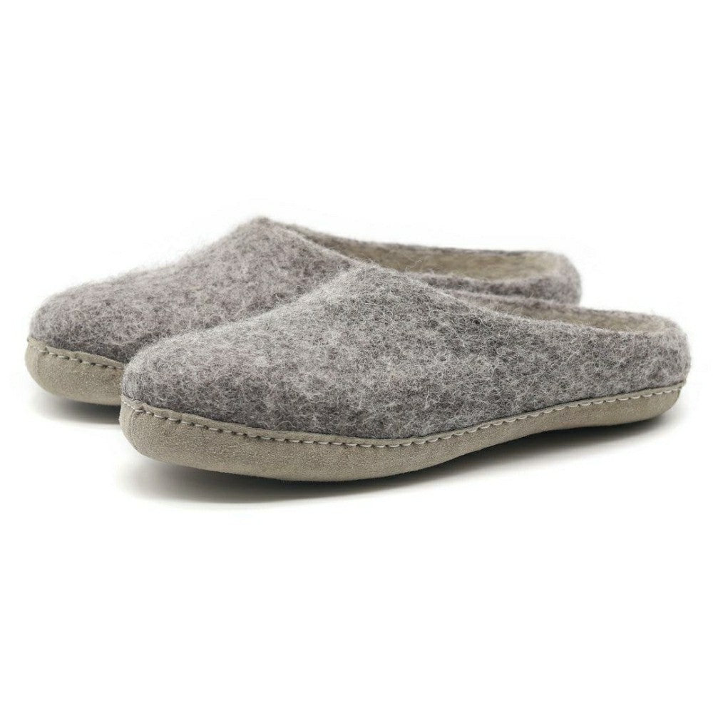 Plow & Hearth Mens Astoria Wool House Slippers